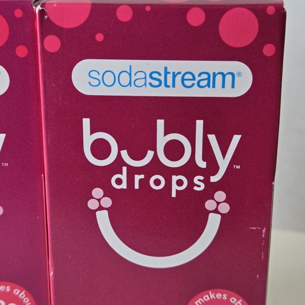2-Pack SodaStream bubly Drops Raspberry Unsweetened Flavor Essence 1.36 fl oz - Picture 3 of 9